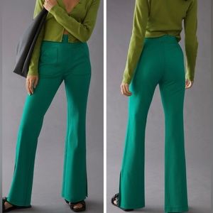 Anthropologie Maeve Knit Flare Pants, Size L